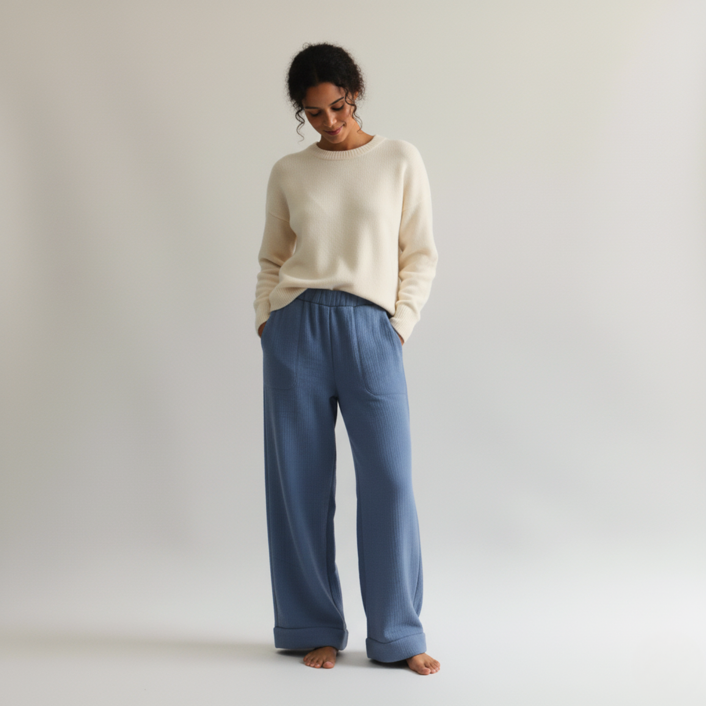 Cloudform Blanket Pants - Blue