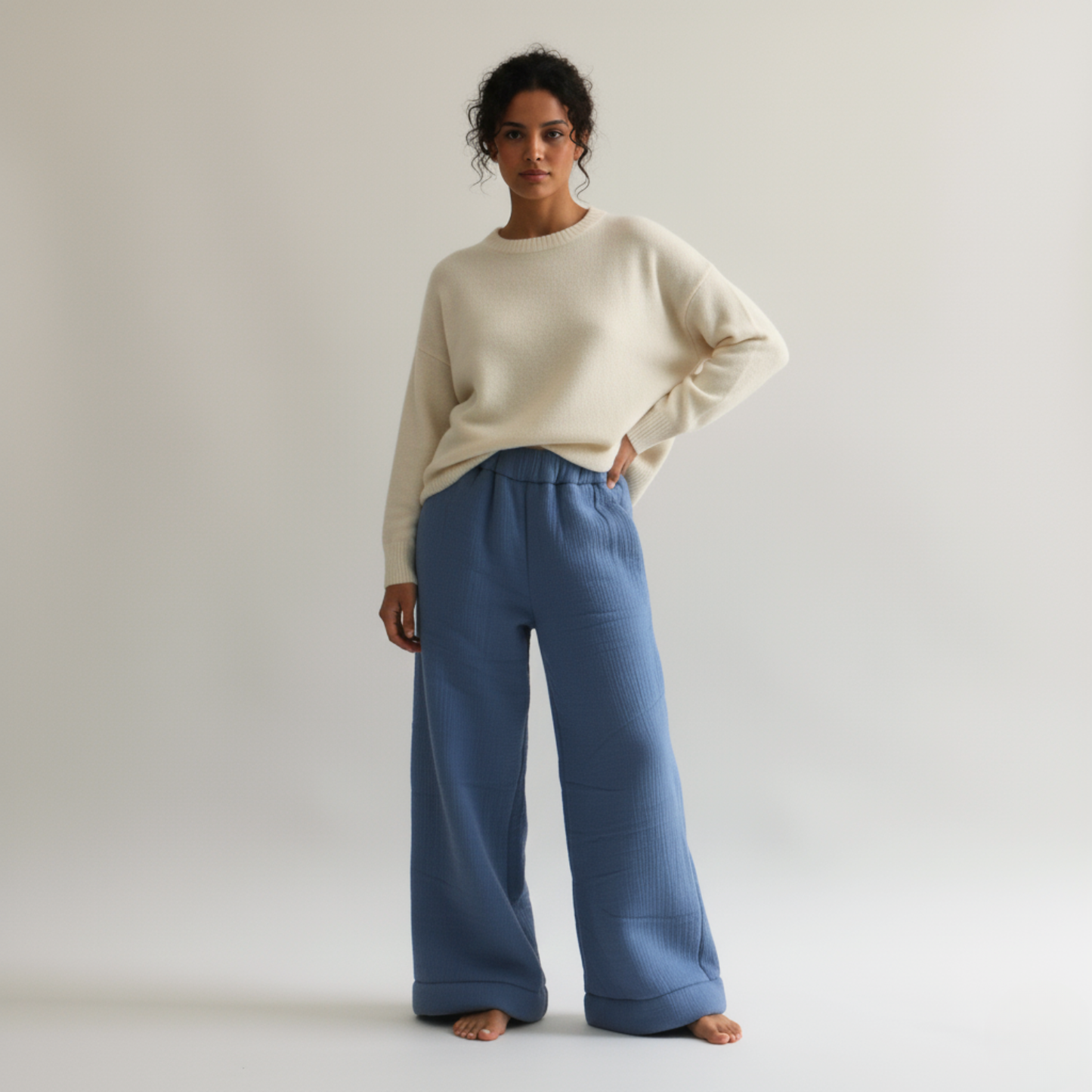 Cloudform Blanket Pants - Blue