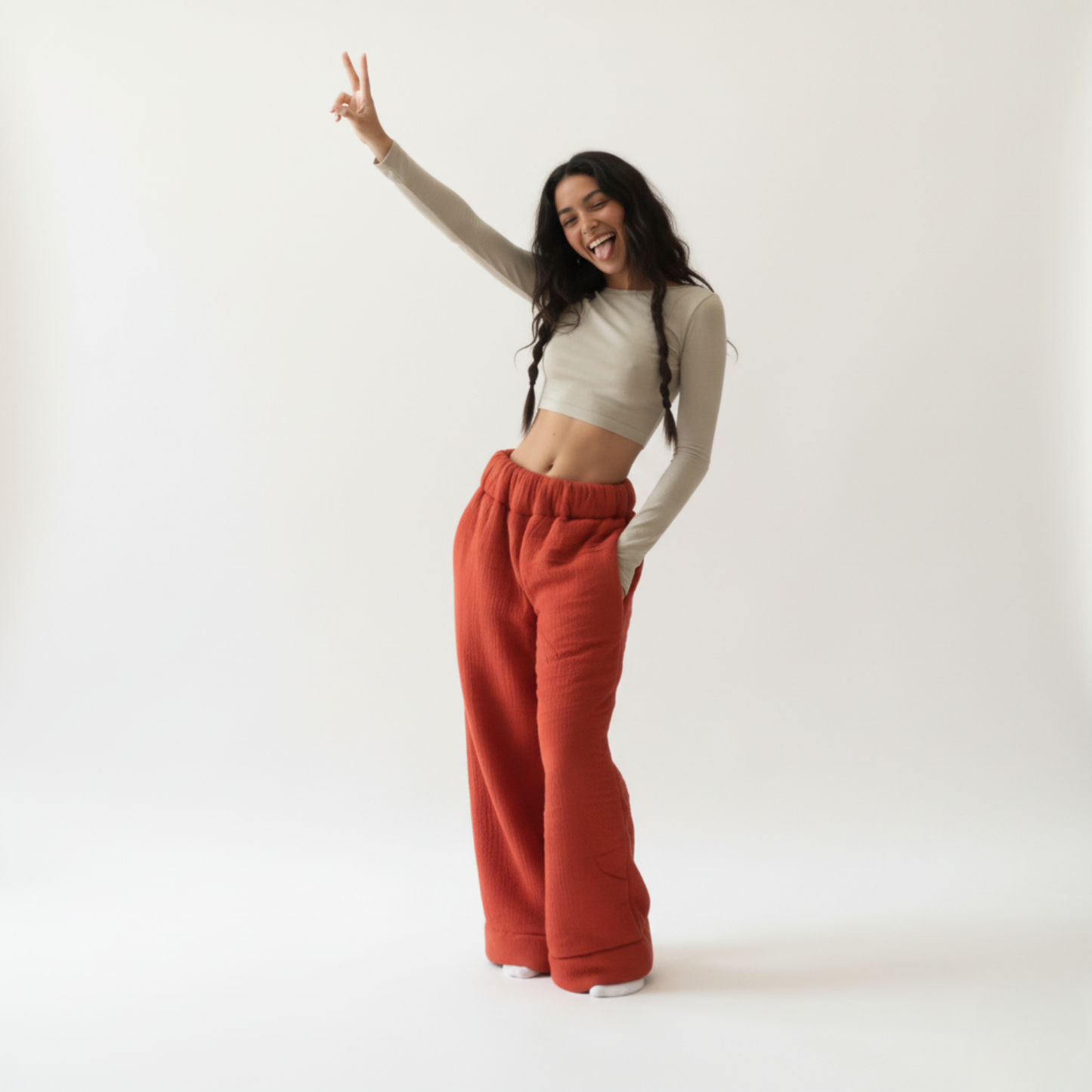 Cloudform Blanket Pants - Orange