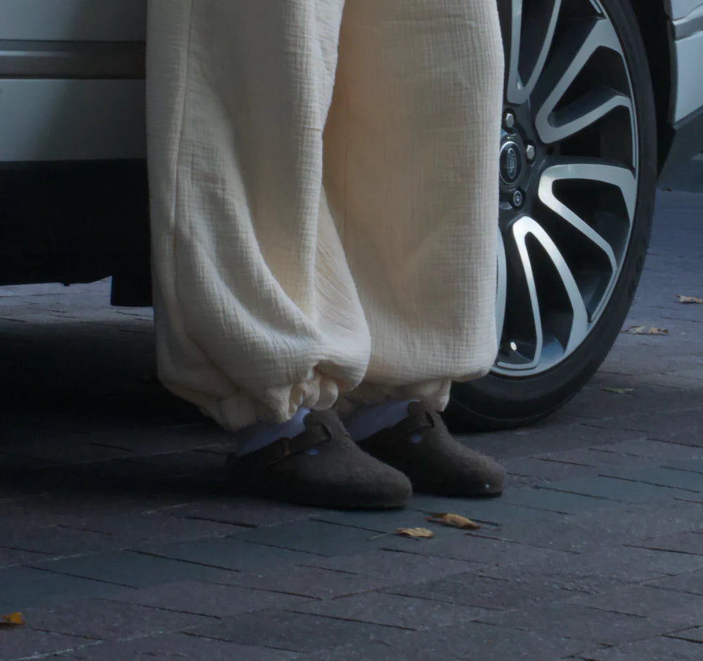 Cloudform Low Rise Blanket Pants - Beige