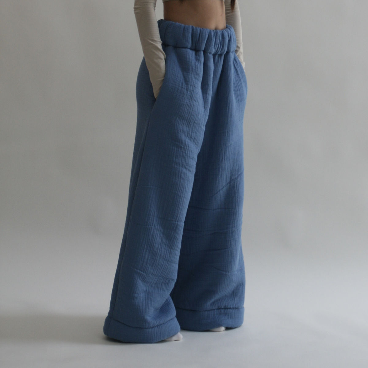 Cloudform Blanket Pants - Blue