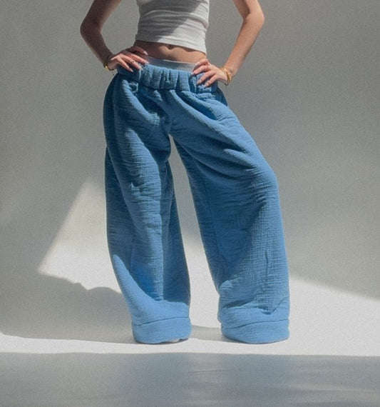 Cloudform Blanket Pants - Blue