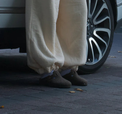 Cloudform Low Rise Blanket Pants - Beige